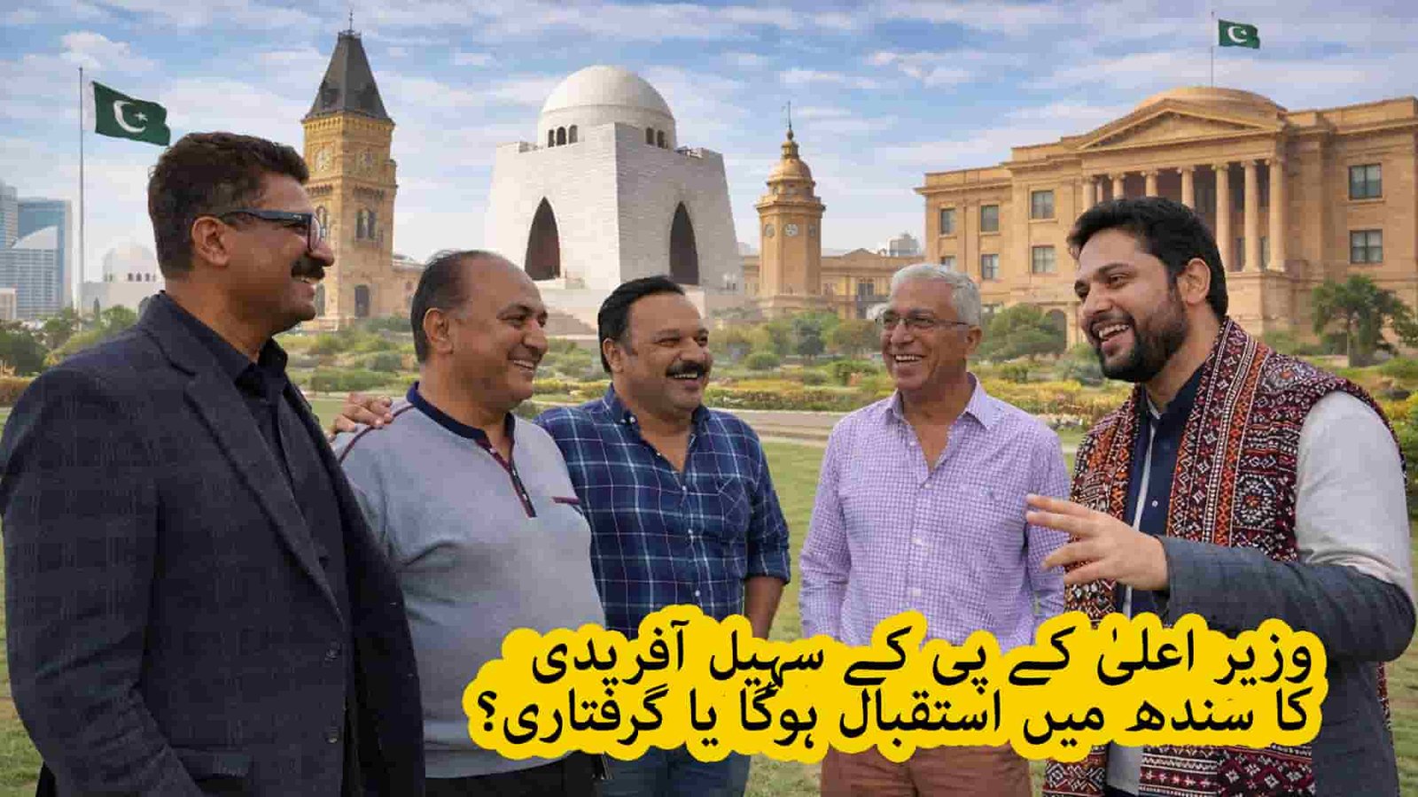کیا خیبر پختون خوا کے وزیر اعلیٰ کا کراچی میں استقبال یا گرفتاری؟