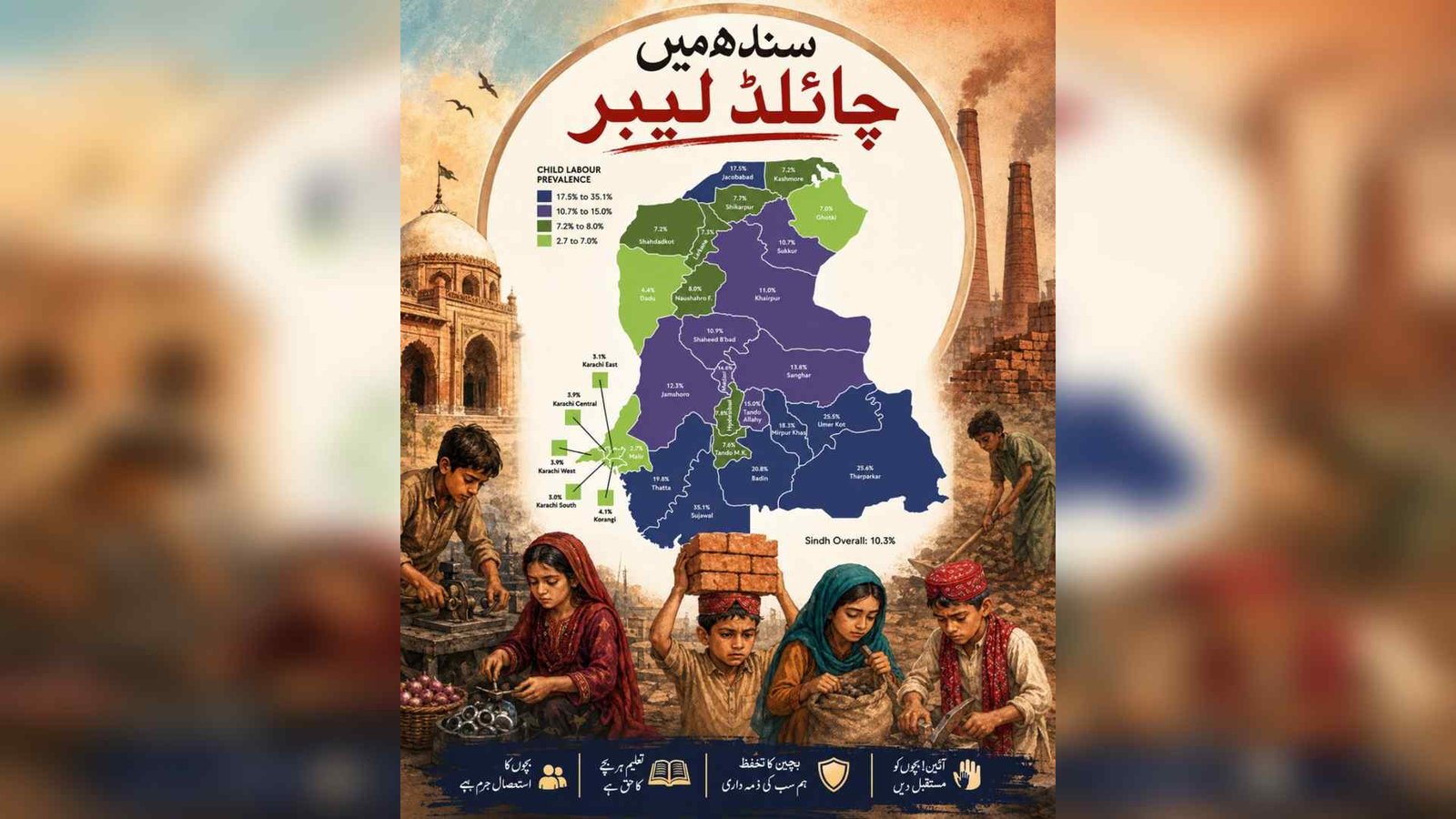 سندھ میں بڑھتی ہوئی چائلڈ لیبر: بچپن کے خوابوں پر محنت کی دھول